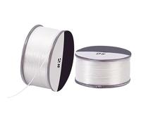 PH PandaHall 0.1mm Corde en Nylon, 92m Fil de Perles en Nylon Blanc Fil de Perles de Rocaille Bracelet Fil de Perles Fil à Coudre pour Couture en Cuir Perles Bijoux Bracelets Fabrication