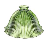 PH PandaHall 1 Pièce Abat-jour en Verre Vert Forme de Fleur | Abat-jour de Remplacement, Abat-jour Suspendu Rétro Abat-jour Tulipe pour la Décoration de Chambre à Coucher Salon