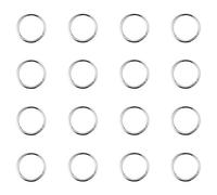 PH PandaHall 1 sac/environ 260pcs Laiton Anneau de jonction Argent Anneau ouvert Jump Ring Ferme mais Dessoude Argent 10x1mm