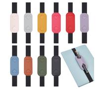 PH PandaHall 10 Couleurs Porte Stylo Elastique pour Cahier Boucle Porte Crayon Etui Stylo Cuir Bande Ajustable Portes Crayon pour Planners Livres Classeurs Journaux Ecole Bureau Fournitures 9x3.8cm