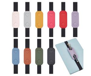 PH PandaHall 10 Couleurs Porte Stylo Elastique pour Cahier Boucle Porte Crayon Etui Stylo Cuir Bande Ajustable Portes Crayon pour Planners Livres Classeurs Journaux Ecole Bureau Fournitures 9x3.8cm