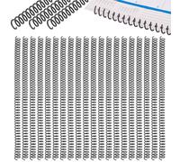 PH Pandahall 100pcs Bobines de Reliure Spirale 10mm Reliure Spirale Noire Pas de 4:1 reliure à 75 feuilles 48 boucles pour Reliure Maison École