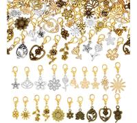 PH PandaHall 100pcs Pendant Charm Clip Fleur 5 Couleurs Pendants Décoratifs pour Chaussures avec Fermoir à Mousqueton Charmes pour Lacets de Chaussures Création de Bijoux Chaussure Tricotées
