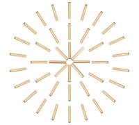 PH PandaHall 100pcs Tubes en Laiton Perles de Tube en Laiton Anneau Doré Perle de Macramé 30x5mm Perle Macramé en Métal pour Carillon à Vent Couture Artisanat Tenture Murale Fabrication de Bijoux