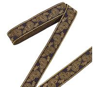 PH PandaHall 10m Ruban Brodé, 30 mm Rubans Ethnique Jacquard Polyester Frange de Garniture de Tissu de Ruban Vintage pour Noël Artisanat de Couture Décoration de Maison Mariage Vêtements Accessoires