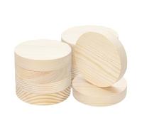PH PandaHall 10pcs 10cm Disques Ronds en Bois Naturel Non Finis Morceaux de Bois 20mm d’Épaisseur Disques Epais Blocs pour Projets D'artisanat Décoration, Gravure, Pyrogravure, Peinture