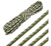 PH PandaHall 12.5m Cordon Torsadé avec Lèvre 11mm Garniture de Cordon Torsadé Vert pour Rembourrage Bordure Décorative en Polyester pour Tapisserie, Décoration, Coussin, Embrasse de Rideau