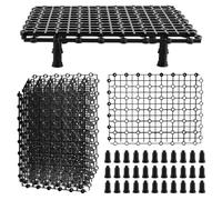 PH PandaHall 12 Sets Diviseur de Réservoir à Poisson Diviseur d'Aquarium Filtre Fond Noir en Plastique PP Diviseurs de Fond d'Aquarium Planches d'Isolation de Réservoir à Poisson