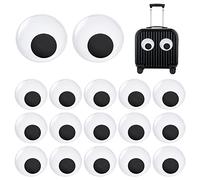 PH PandaHall 12pcs Grands Yeux écarquillés 70 mm Yeux Mobiles Auto-adhésifs Yeux Noirs en Plastique Jiggle Craft Yeux Autocollants Yeux pour décoration Faite à la Main Scrapbook Artisanat
