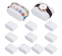 PH PandaHall 12pcs Montre Oreiller Oreiller d'affichage de Montre Blanc Coussin de Montre en Tissu Pelucheux Oreiller de Rangement pour Montres pour Petites Entreprises Vente Montre Bracelet 7x5x4cm