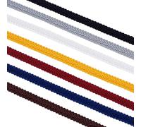 PH PandaHall 14m 7 couleurs Gimp Trim Braid Lace Trim 12mm Centipede Braid Trim Ruban de Dentelle Artisanale Décorative Gimp Trim pour Ameublement Rideau Costume Couture, Rouge/Noir/Blanc