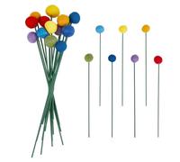PH PandaHall 14pcs Bouquet de Fleurs en Feutre Boules de Laine Colorées 7 Couleurs Boules de Fleurs en Feutre 22cm Décoration de Feutrage de Fleur pour Vases Cadeau Décoration D'Événement à Domicile