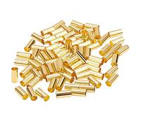 PH PandaHall 150 pcs 10 mm Perles Tube en Laiton Colonne Perles d'espacement de Grand Trou de 4.5 mm Golden Charmes pour la Décoration de fil en Nylon
