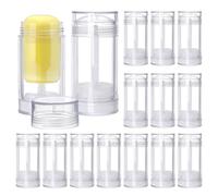 PH PandaHall 15pcs 30ml Contenants de Déodorant Vides Tubes de Déodorant DIY Twist Up Bâton de Remplissage Bouteilles Rechargeables de 1 oz pour Déodorant Baume à Lèvres Lotion