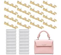 PH PandaHall 16 Ensembles Étiquettes Main Faite 12x53x2mm Forme Lettre Or Signe Mot Étiquettes Creuses Étiquette Artisanales Creuses avec Plaquette pour Sac Chapeau Chaussures Art Artisanat DIY