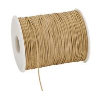 PH PandaHall 160m 1mm Cordon en Coton Ciré Marron Doré Fil Ciré Cordon pour Perles Cordon Bracelet Cordon Collier pour Fabrication de Bracelets Colliers Bijoux Artisanat Macramé