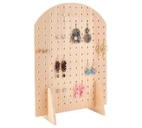 PH PandaHall 166 trous 12x30x42.4cm Porte Boucle D'oreille Support Boucle D'oreille Présentoir en Bois Perforé Présentoir de Vente au Détail en Bois pour Salons D'Artisanat de Bijoux, 6.5mm trou