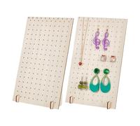 PH PandaHall 170 Trous 2 Ensembles Organisateur de Boucles D'Oreilles Supports de Présentoir en Bois Présentoir à Bijoux Présentoir de Boucles D'Oreilles pour Vendre Collier Boucle D'Oreille