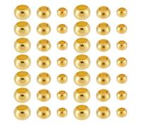 PH PandaHall 1800 Pcs Perles Dorées Perle à écraser en Laiton Perle 3 Tailles 2mm/ 2.5mm/ 3mm Bracelets de Perles pour la Fabrication de Bijoux Collier Bracelet Boucles d'oreilles Fête