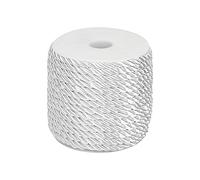 PH PandaHall 18m 5mm Corde Torsadée Blanche 3 Cordon tressé Ficelle décorative en Polyester satiné Cordon à Coudre pour la décoration intérieure, Tapisserie, Embrasse de Rideau,Corde d'honneur