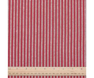 PH PandaHall 1m Tissu à Rayures Rouge en Lin Tissu à Rayures 1.46m Large Rayures Tissus de Couture Motifs à Rayures Campagnards Tissus pour DIY Artisanat Vêtement Robe Rembourrage Décoration Maison
