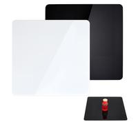 PH PandaHall 2 Couleurs Panneau D'Affichage D'Arrière Plan de Photographie, 29.7cm Toile de Fond Carrée Plaque Réfléchissante pour Photographies en Acrylique pour Table de Photographie