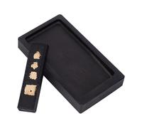 PH PandaHall 2 pièces pierre à encre calligraphie chinoise traditionnelle, bâton, plateau en pierre pour sumi dessin et peinture