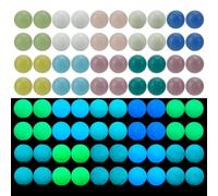 PH PandaHall 200pcs 10 Couleurs Perles Lumineuses Solaires Pierre 6mm Perles Rondes Brillantes Bleu Vert Perle Phosphorescente pour la Création de Bijoux DIY Bracelet Saint Valentin
