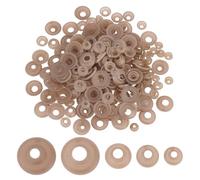 PH PandaHall 200pcs Rondelles de Sécurité pour Les Yeux, 5 Styles Dos des Yeux en Plastique Joints pour Les Yeux et Le Nez pour Les Yeux pour la Fabrication de Peluches d'ours en Peluche
