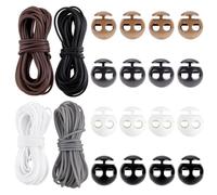 PH PandaHall 20m Cordon de Barbier PVC Support de Mailles, Cordon Porte Mailles pour Coiffeur Cordon de Tricot avec 24pcs Trous 5.5mm Marqueurs de Mailles pour Crochet et Tricot