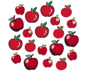 PH PandaHall 20pcs 5 Styles Pomme Patch Thermocollant Patch à Coudre Appliqués en Tissu Rouge Pomme Patches Brodés Appliques Décoratives pour Vêtements Chapeaux Vestes Jeans Décor