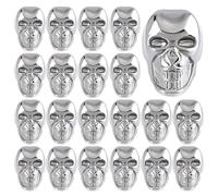 PH PandaHall 20pcs Boutons Tête de Mort Bouton Tête de Squelette Effrayée 16x15x10mm Boutons Platine Crânes Gothiques Bouton à Coudre Style Punk pour Bijoux Couture Vêtements Vestes Sacs Chemises