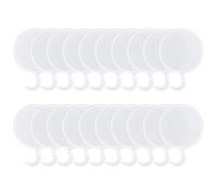 PH PandaHall 20pcs Éventail Rond Pliable 20x24cm Portable en Nylon Forme Plate pour les Spectacles la Photographie Par Sublimation le Yoga les Événements Culturels et la Décoration, Noir