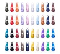 PH PandaHall 210pcs 21 Couleurs Glissière #3 Kit Fermeture Éclair Réparation Accessoire de Réparation de Tirette Curseur pour la Couture,Vestes de Pantalon de Sac à Main, Faciles à Installer
