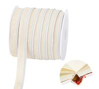 PH PandaHall 22.8m Bandeaux de Reliure de Livre 14mm Bandes de Fin de Livre Reliure à Plat Bandeaux de Création de Livres en Ruban pour Reliure Livre Décor Réparation la Rentrée Scolaire Cadeau, Beige