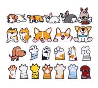 PH PandaHall 23 Styles Patchs pour Pattes de Chien et de Chat Repasser à Cacher Patch Brodé Sur le Thème des Animaux de Compagnie à Coudre Sur un Tissu pour DIY Vêtements de Réparation