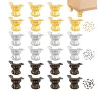 PH PandaHall 24 Pack 3 Couleurs Empilable Rehausseur Meuble, Rehausseur Pieds de Lit, Hauteur Simple 1.9cm Rehausseurs de Meubles Réglables pour Machines à Laver Canapés Tables Armoires