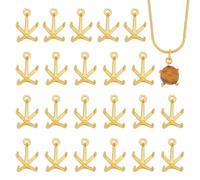 PH PandaHall 24pcs Pendentif Cage Or pour Perle Collier Perle en Cage, Breloques en Laiton Supports à Cabochons pour 8x10mm Fabrication de Bijoux en Pierres Précieuses Strass, Doré
