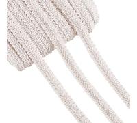 PH PandaHall 25 m Garniture de Tresse Blanche 12mm Garniture de Tresse Tissée en Polyester Garniture de Rembourrage Garniture de Guimpe Décorative pour Bricolage Artisanat Couture Rideau Décoration