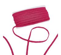 PH PandaHall 25m Bordure en Dentelle Tressée Cerise 8mm Bordure en Tresse Mille Pattes Ruban de Dentelle Artisanale Décorative Garniture en Polyester pour Tapisserie Rideau Costume Couture