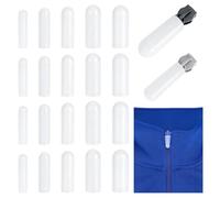PH PandaHall 25pcs 5 tailles Protection en Silicone Blanc pour Fermeture Éclair Plusieurs Tailles pour Machine à Laver Sèche Linge Entretien du Linge Convient aux #3 à #15 Curseurs de Fermeture Éclair