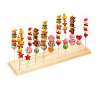 PH PandaHall 29 Trous Présentoir à Lollipops en Bois Présentoir en Bois Aperitif Buffet Support pour Bâtonnets de Bonbons pour Dessert Mariage Fête Buffet, Brochettes Apéro, Fruits 10x40cm