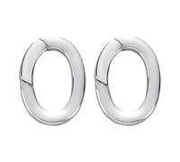 PH PandaHall 2pcs Anneau de Porte à Ressort en Argent Sterling - Fermoir Ovale en Métal pour Connecteur Rehausseur de Collier Bijoux