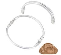 PH PandaHall 2pcs Cadre de Sac à Main Fermoir à Baiser Cadre Tubulaire Interne Fermoir de Sac à Main en Aluminium en Forme de U de 195mm de Rechange pour la Couture de Sacs à Main