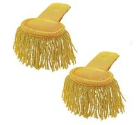 PH PandaHall 2pcs Épaulettes à Franges et Franges Garniture Dorée Épaulettes D'Uniforme Épaulette de Maître de Piste pour Hommes et Femmes Vêtements de Cosplay Accessoires Décoration