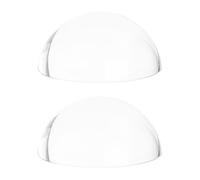 PH PandaHall 2pcs Loupe Presse Papier en Verre Loupe Demi Dôme Loupe à Dôme en Cristal de 6cm avec Lentille Optique Transparente en Demi Sphère pour Bureau Maison Cadeau