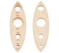 PH PandaHall 2pcs Outil de Sécurité pour les Yeux Outil D'Insertion des Yeux de Sécurité Outil Auxiliaire en Bois Planche de Jauge de Globe Oculaire pour Amigurumi Crochet Animal en Peluche Artisanat