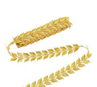 PH PandaHall 3.9m Appliques de Dentelle Dorée 4cm Large à Repasser Pièces de Dentelle Florale Appliques de Dentelle Brodée Pièces de Ruban pour DIY Costumes Vêtements Décoration d'Intérieur