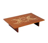PH PandaHall 30.5x20cm Table d'autel Table D'Table de Méditation en Bois pour Décor Mystique, Gravé Wiccan, Cristaux, Bougies, L'encens ou Les, Petites Statues, Voyage