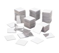 PH Pandahall 300pcs Carreaux de Mosaïque Carrés 20mm Mini Carreaux de Miroir Auto-Adhésifs Carreaux de Mosaïque en Acrylique Argenté pour Cadre Photo Boule de Danse Disco